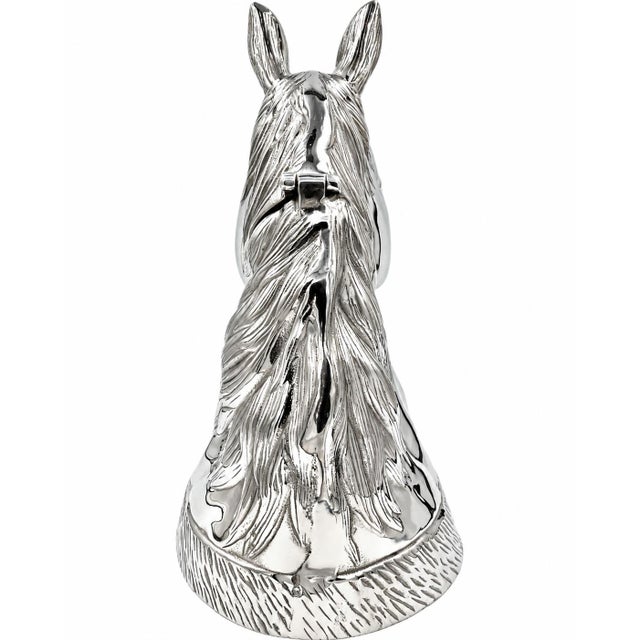 Mid 20th Century Vintage Equestrian Horse Head Champagne Ice Bucket Cooler Silverplate For Sale - Image 5 of 13