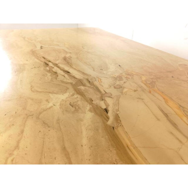 Vintage Travertine Dining Table, 1970s For Sale - Image 11 of 12