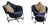 Girotonda Lounge Chairs and Ottoamn by Francesco Binfaré for Cassina, 1990s, Set of 3 For Sale