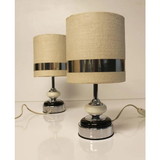 Metal Table Lamps from Delmas, Set of 2 For Sale - Image 7 of 9
