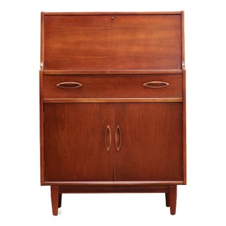 1960s Mid Century Teak Secretary Desk by Jentique Furniture For Sale