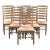 Rustic Farmhouse Ladderback Rush Seat Dining Chairs - Set of 6 For Sale