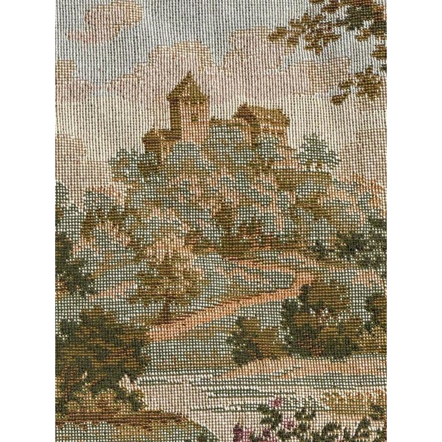 Vintage French Aubusson Jacquard Tapestry, 1980s For Sale - Image 12 of 14
