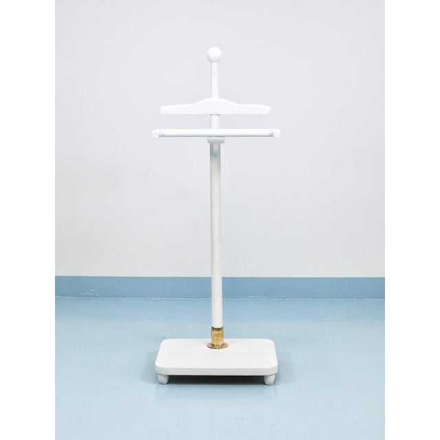 A sculptural Art Nouveau Jugendstil valet clothing stand for both ladies and gentlemen, dating from the 1920s, crafted...