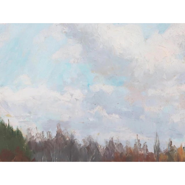 1960s Impressionism Forest Oil Painting, Ukrainian Artist, 1969 35-48 For Sale - Image 4 of 6