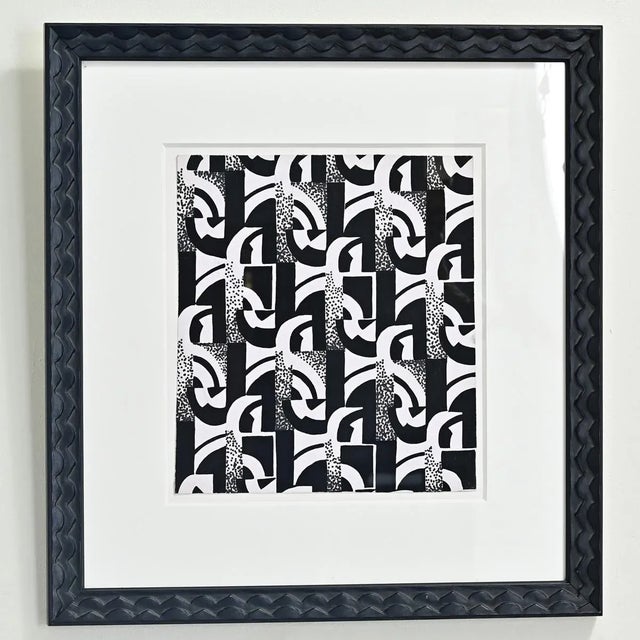 An original wallpaper sample (known as a "strike off") from England, circa 1930’s, that has recently been framed. The new...