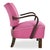 Set of Art Deco Cocktail Chairs in Pink For Sale - Image 3 of 7