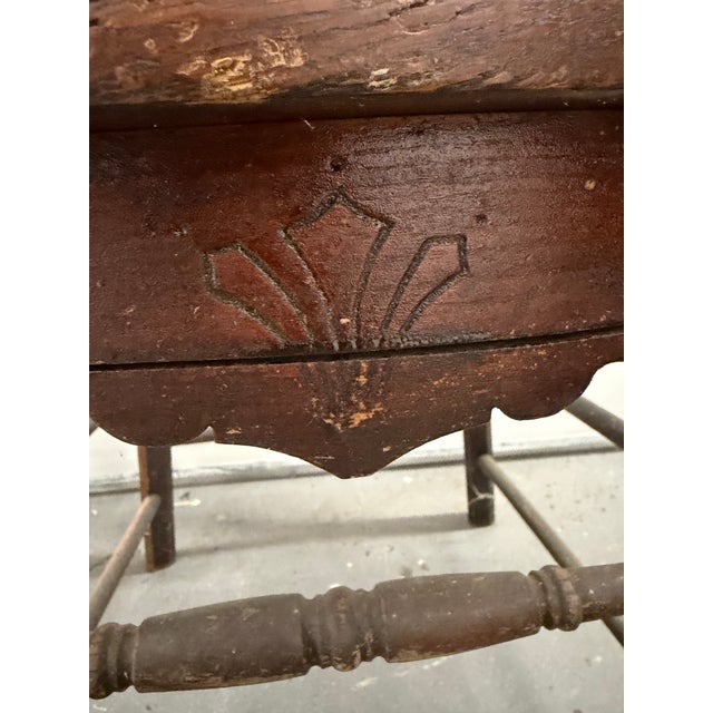 Rare 1873 Heywood Brothers (Heywood Wakefield) Solid Oak Chair Frames (2) For Sale - Image 11 of 12