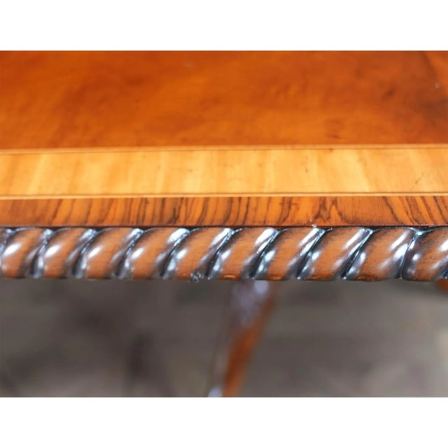 Wood 1980s Vintage Furniture South Mahogany Dining Table For Sale - Image 7 of 13