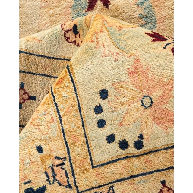 Textile Mogul Collection Hand-Knotted Area Rug - Green 8' 0" x 10' 1" For Sale - Image 7 of 9