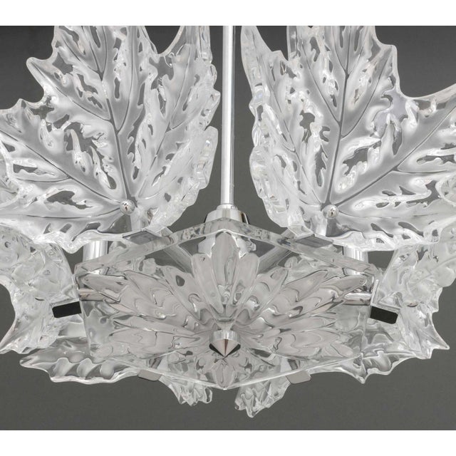 Lalique Crystal "Champs-Elysees" Two-Tier Chandelier For Sale - Image 12 of 13