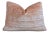 Designer French Peachy Blush Pink Silk Velvet Feather/Down Pillow 24” X 18" For Sale - Image 9 of 9