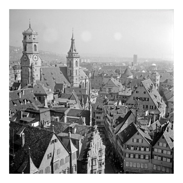 View From City Hall Belfry to Old City, Stuttgart Germany, 1935 For Sale
