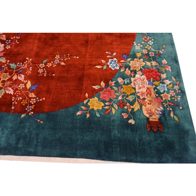 Art Deco 1920s Chinese Art Deco Carpet (9'10" x 13'6" - 300 x 410 ) For Sale - Image 3 of 7