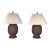 Faux-Stone Table Lamps Set of 2 For Sale