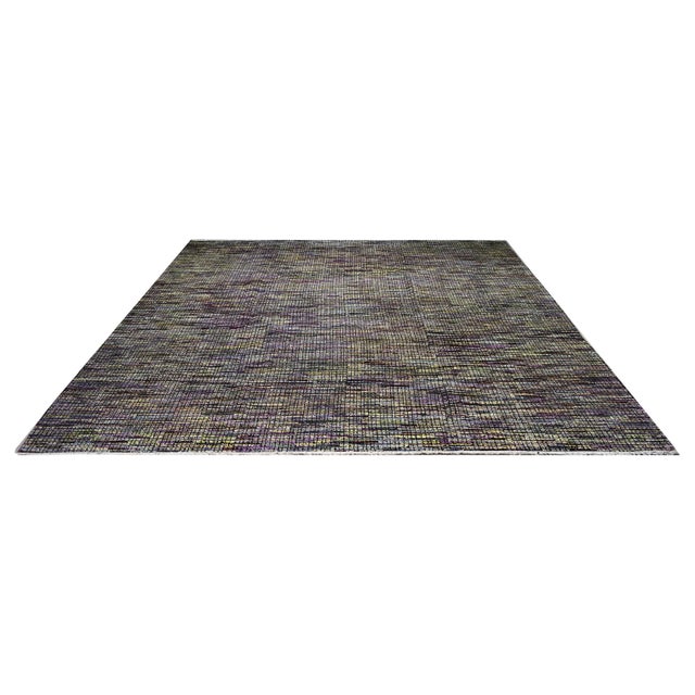 Moroccan Azilal hand knotted rug with natural colors, contemporary style and soft texture.