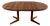 Mid-20th Century Scandinavian Modern Dining Table Solid Teak Round to Oval Expanding by Glostrup Mobelfabrik For Sale