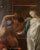 French Louis XVI Trumeau Mirror With Thetis at the Forge of Hephaestus Painting For Sale - Image 9 of 11