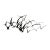 Mid-Century Modern C. Jeré "Flying Birds" Metal Wall Sculpture (1961) For Sale