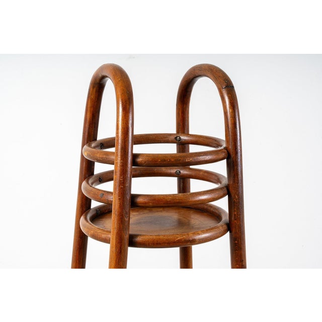 1920s Beech Pedestal from Jacob & Josef Kohn, 1890s For Sale - Image 5 of 16