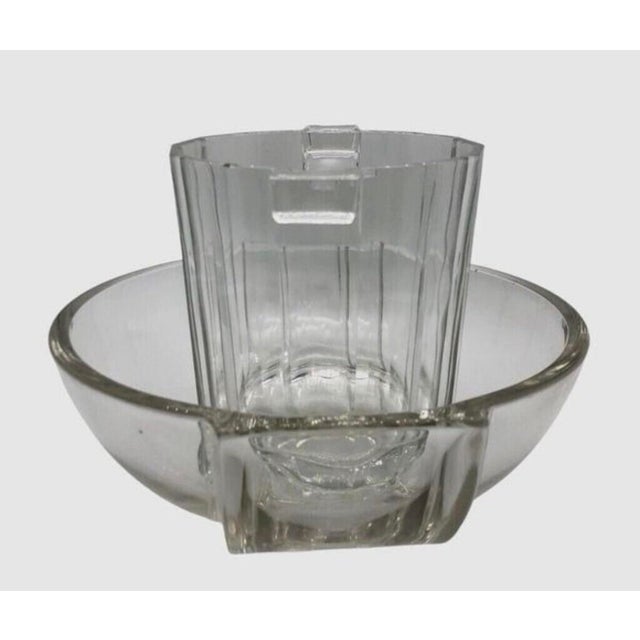 Glass Vintage Moet & Chandon Petite Liquorelle Champagne Chiller Ice Bucket and Bowl For Sale - Image 7 of 12