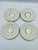 Mid 20th Century Mid 20th Century by Sadek Swan Gilded Footed Cups & Saucers - Service for 4 For Sale - Image 5 of 12