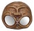 Gothic Copper Mask Wall Decor, 1950s For Sale