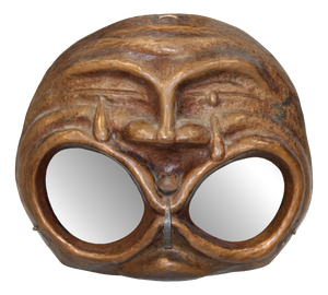 Gothic Copper Mask Wall Decor, 1950s