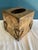 Vintage Gold Tissue Box With Twisted Metal Rope Edges For Sale - Image 4 of 8