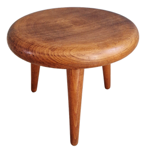 Modernist Tripod Stool in Wood, 1950s