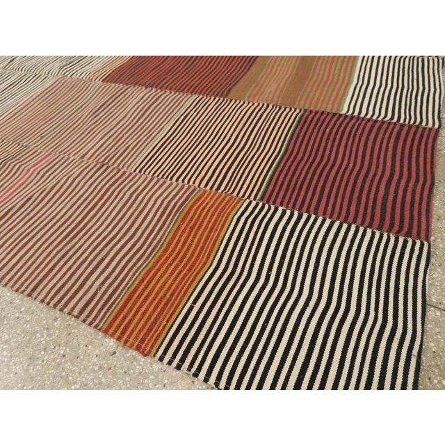 Mid-20th Century Turkish Flatweave Kilim Gallery Carpet For Sale In New York - Image 6 of 8