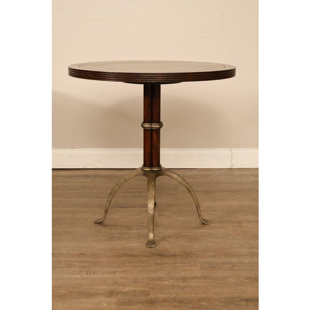 Theodore Alexander 'L'Usine' Round Bistro Accent Table For Sale - Image 13 of 18