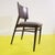 Wood Wooden Chair with Upholstered Seat in Grey Geometric Fabric For Sale - Image 7 of 10