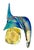 Figurative Murano Bird Art Glass Sculpture With Blue & Gold Aventurine by Sandro Frattini, 21/70 For Sale - Image 3 of 11