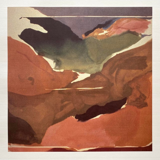 This Helen Frankenthaler rare Abstract Expressionist fine art lithograph print " Nature Abhors a Vacuum " 1973, is an...