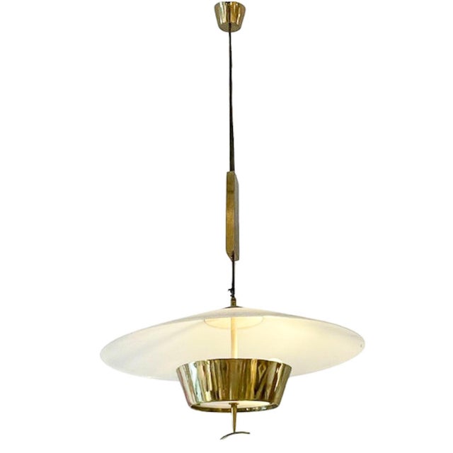 Up-and-Down Ceiling Light by Stilnovo, 1950s. This piece is attributed to the mentioned designer/maker. It has no...