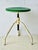 Adjustable metal stool minimum height is 36cm, maximum height is 55cm.