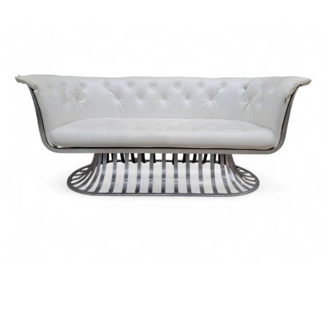 Russell Woodard Mid Century Modern Extruded Aluminum Indoor/Outdoor Attributed to Russel Woodard For Sale - Image 4 of 11