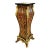 French Louis XV Pedestal Stand – Ornate Marquetry With Gold Leaf & Gilded Details For Sale