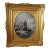 18th-Century Dutch Églomisé Painting – Reverse Glass Art With Gilding | 21x24 Inches | Framed – Winter Landscape – 21"x24" – Ornate Gilded Frame For Sale