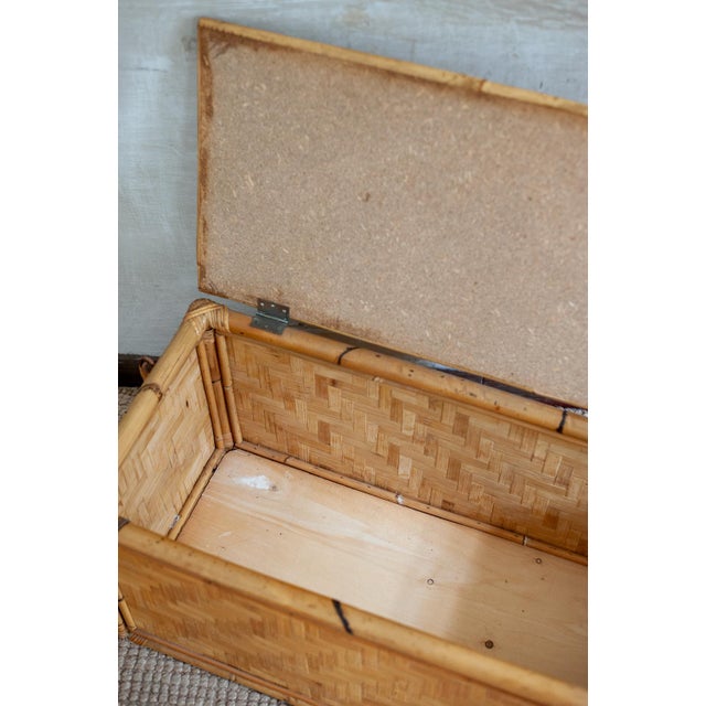 1980s Vitage Bamboo Storage Trunks, 1980s, Set of 2 For Sale - Image 5 of 12
