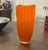 1970s Mid-Century Cased Art Glass Vessel (C. 1970) – Tangerine & Clear For Sale - Image 5 of 6