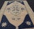 Vintage Turkish Oushak Rug With Beige Field and Navy Blue Accents 2 X 3 For Sale - Image 4 of 8