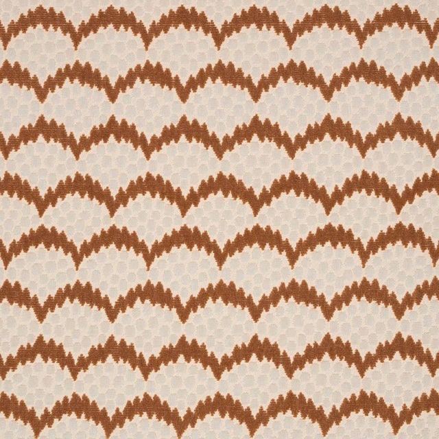Contemporary SAMPLE - Schumacher x Neisha Crosland Pollen Cut Velvet Fabric In Ochre For Sale - Image 3 of 4