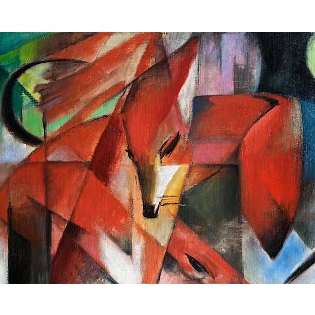 Modern Franz Marc’s “The Foxes" Unframed Giclee Fine Art Print 24″ × 36″ For Sale - Image 3 of 10