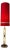 Red Glass and Chrome Floor Lamp from Fischer Leuchten For Sale