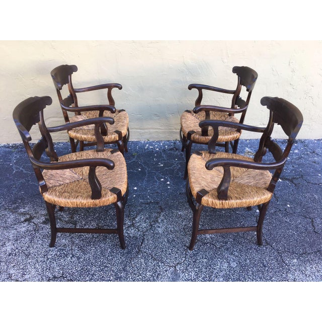19th Set of Four Anglo, Armchairs with Wide Cane Seats For Sale - Image 4 of 18