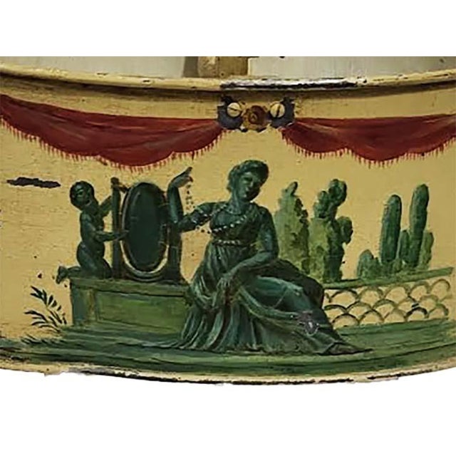 Mustard 19th Century French Bouillotte Painted Tôle Lamp For Sale - Image 8 of 11