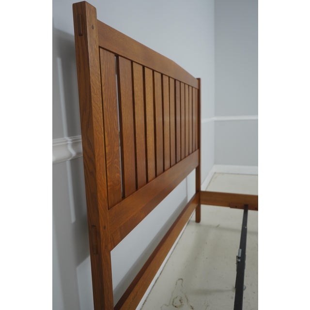 Stickley Stickley Queen Size Mission Oak Arts & Crafts Bed For Sale - Image 4 of 16
