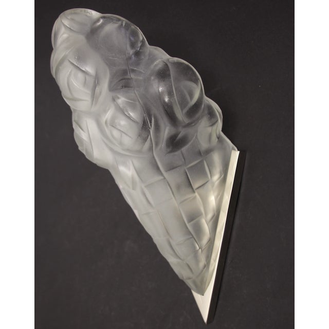 French Art Deco Wall Light by David Gueron for Verrerie Dart Degué, 1930s For Sale - Image 9 of 9